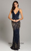 Lara 29892 Navy Front Dress