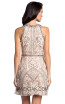 Lara 33156 Champagne Back Dress