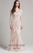 Lara 33205 Nude Silver Front Dress