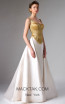 Edward Arsouni FW0272 Champagne Gold Front Dress