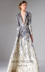 Edward Arsouni FW0274 Ivory Blue Front Dress