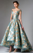 Edward Arsouni FW0283 Ivory Blue Front Dress