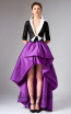 Edward Arsouni FW0302 Purple Front Dress