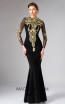 Edward Arsouni FW0326 Black Gold Front Dress