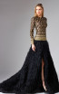 Edward Arsouni FW0330 Black Gold Front Dress