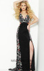 Lush by Jasz Couture 1502 Black Multi Front Prom Dress
