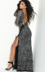 Lush by Jasz Couture 1508 Black Silver Back Prom Dress