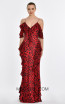 Lyonell Red Leopard Front Dress