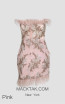 Macktack 4006 Pink Feather Dress