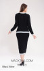 Kourosh KNY Knit KH001 Black Silver Back Dress