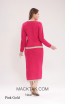 Kourosh KNY Knit KH001 Pink Gold Back Dress