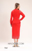 Kourosh KNY Knit KH003 Red Back Dress