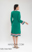 Kourosh KNY Knit KH009 Kelly Green Multi Back Dress