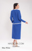 Kourosh KNY Knit KH018 Royal Blue White Back Dress