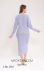 Kourosh KNY Knit KH018 Lilac Gold Back Dress