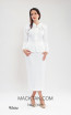 Kourosh KNY Knit KH018 White Front Dress