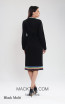 Kourosh KNY Knit KH020 Black Multi Back Dress