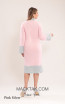 Kourosh KNY Knit KH022 Pink Silver Back Dress