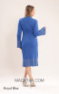 Kourosh KNY Knit KH022 Royal Blue Back Dress