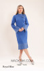 Kourosh KNY Knit KH022 Royal Blue Front Dress