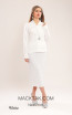 Kourosh KNY Knit KH024 White Front Dress