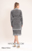 Kourosh KNY Knit KH057 Black Silver Back Dress