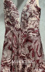 MackTak Couture 4031 Rose Smoke Detail Dress