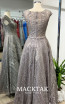 MackTak Couture 4055 Gray Back Dress