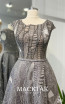 MackTak Couture 4055 Gray Detail Dress