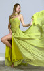 MackTak Collection 4497 Green Decollete Dress