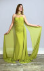 MackTak Collection 4497 Green Lace Applique Dress