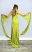 MackTak Collection 4497 Green Open Back Dress