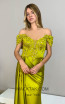 MackTak Collection 7326 Green Lace Applique Dress