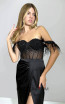 MackTack Collection 6319 Black Couture Dress