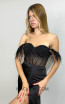 MackTack Collection 6319 Black Detail Dress