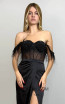 MackTack Collection 6319 Black Evening Dress