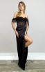 MackTack Collection 6319 Black Column Dress