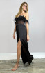 MackTack Collection 6319 Black Full Length Dress