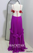 Alfa Beta Adrienne Fuchsia Red Back Dress