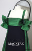 Alfa Beta Caroline Black Green Sleeveless Dress 