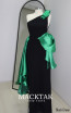 Alfa Beta Chantal Black Green Front Dress