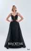 MackTak Couture 2312 Black Front Dress