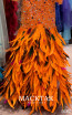 MackTak Couture 2317 Orange Feather Dress