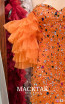 MackTak Couture 2317 Orange Beaded Dress