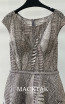 MackTak Couture 4055 Gray Detail Dress