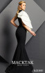 MackTak Couture 4082 Black White Back Dress