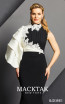 MackTak Couture 4082 Black White Detail Dress