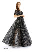 Macktak Couture 4421 Black Side Dress