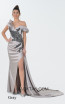 Macktak Couture 5117 Gray Front Dress