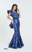 Macktak Couture 5158 Blue Side Dress